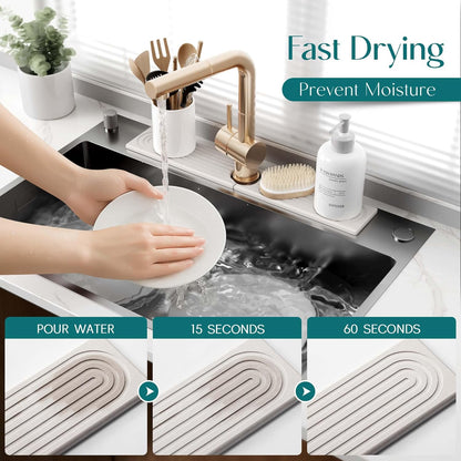 Overa™ - Super-Absorbent Stone Mat for Spotless Sinks (50% Off)