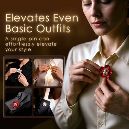 Petaline™ – Delicate Shirt Brooch Accent (35% Off)