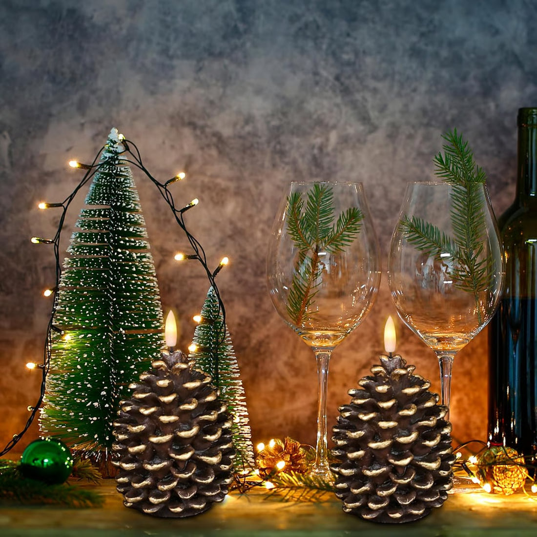 Lunapine™ – Flameless Pinecone Candles with Gentle Glow (50% Off)