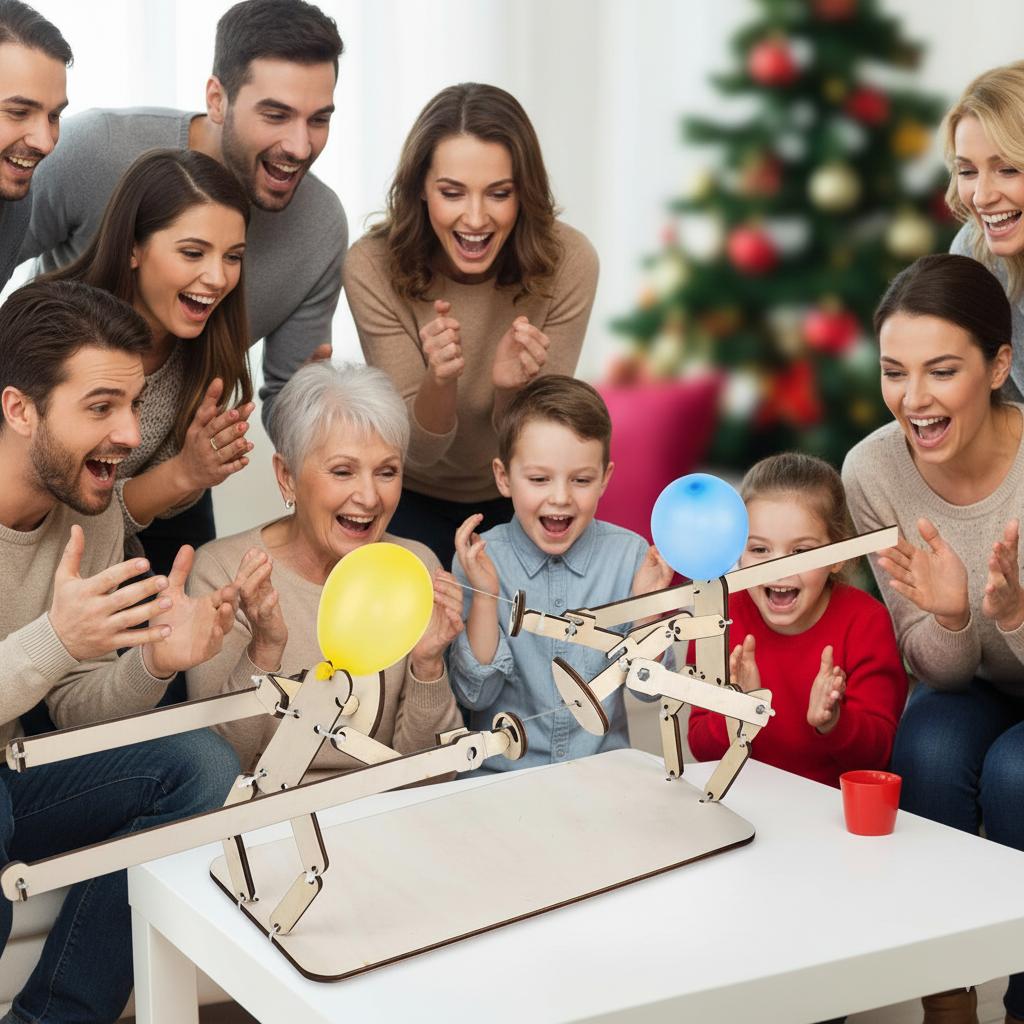 Sparloon™ – Handmade Balloon Heads Wooden Fighter Puppets (50% Off)