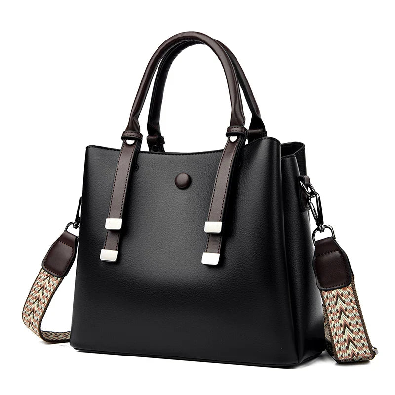Seloura™ – Structured PU Leather Handbag (50% Off)
