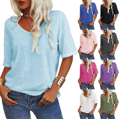 Easeen™ - Arm-Hiding V-Neck Tee for Everyday Ease