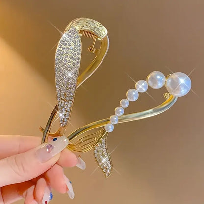 Lumipearl™ – Elegant Grip Pearl Hair Clip (5 Pcs)