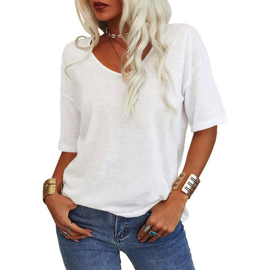 Easeen™ - Arm-Hiding V-Neck Tee for Everyday Ease