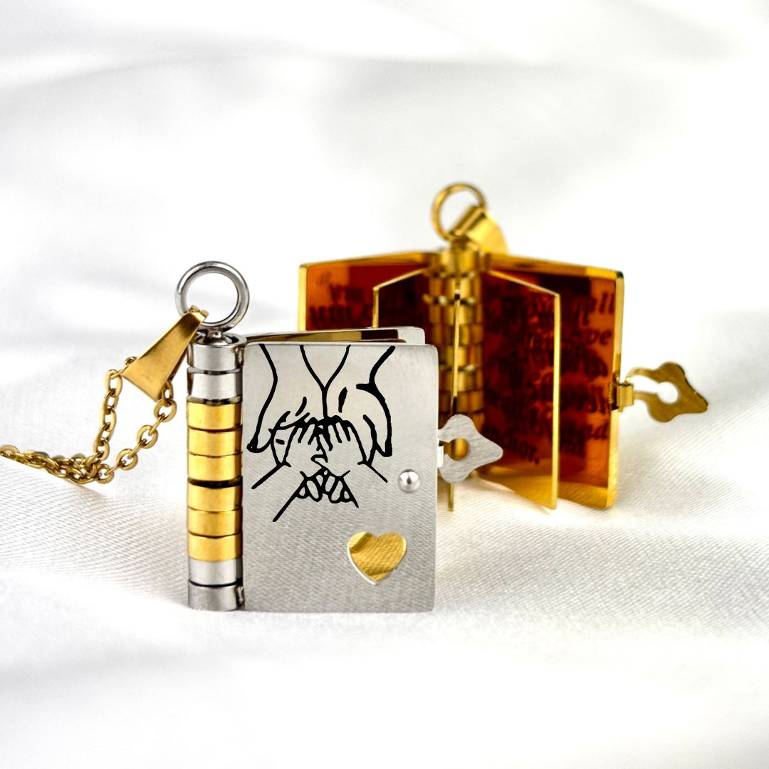 Belovia™ – Mini Book Necklace Keepsake (50% Off)