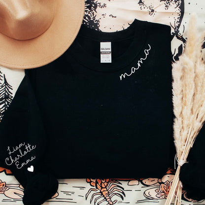 Mamorea™ – Custom Mama Sweatshirt with Names (50% Off)