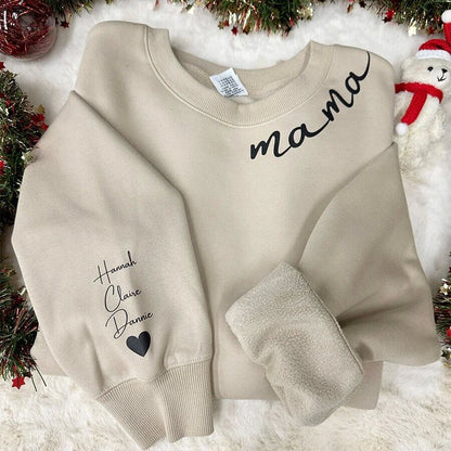Mamorea™ – Custom Mama Sweatshirt with Names (50% Off)