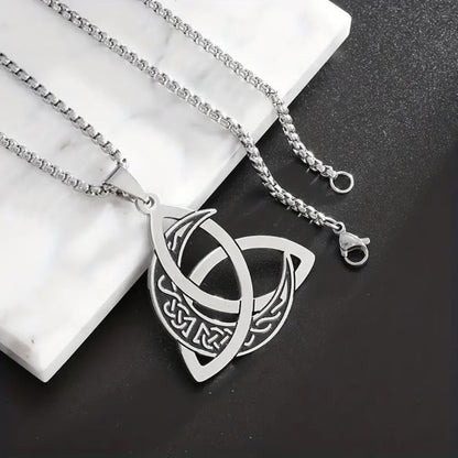 Mythara™ – Viking Trinity Knot Moon Necklace (1+1 Free)