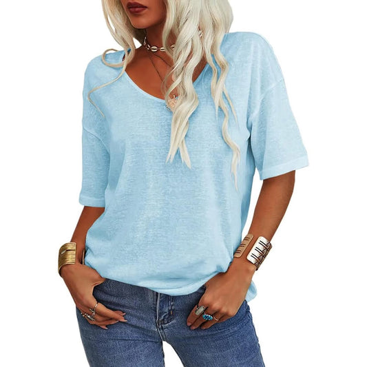 Easeen™ - Arm-Hiding V-Neck Tee for Everyday Ease