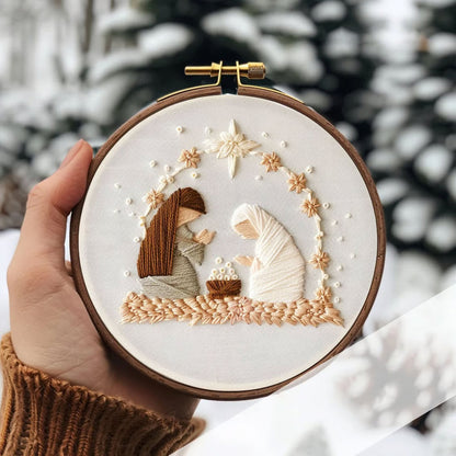 StitchBless™ – Nativity Embroidery Kit Full Set