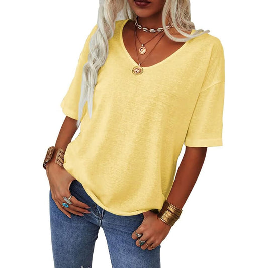 Easeen™ - Arm-Hiding V-Neck Tee for Everyday Ease