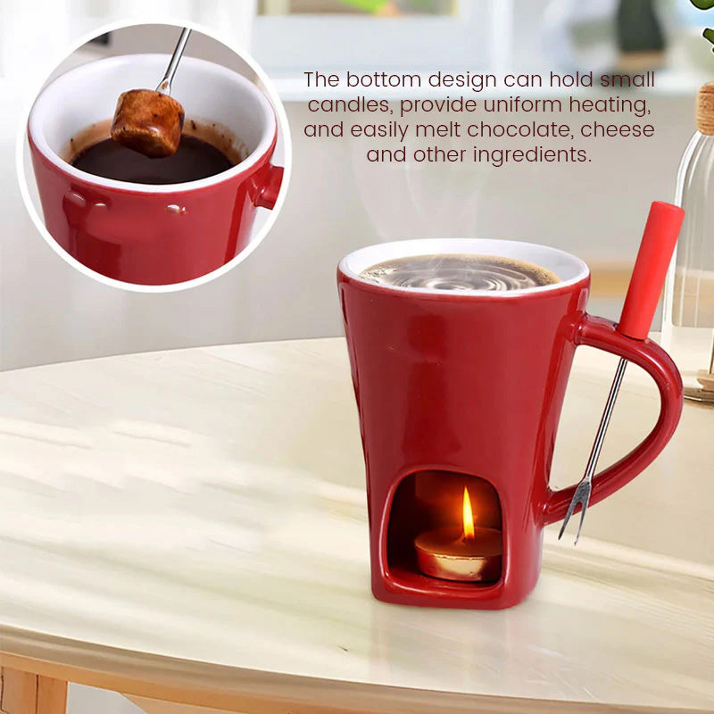 Cocozy™ – Ceramic Chocolate Fondue Mug